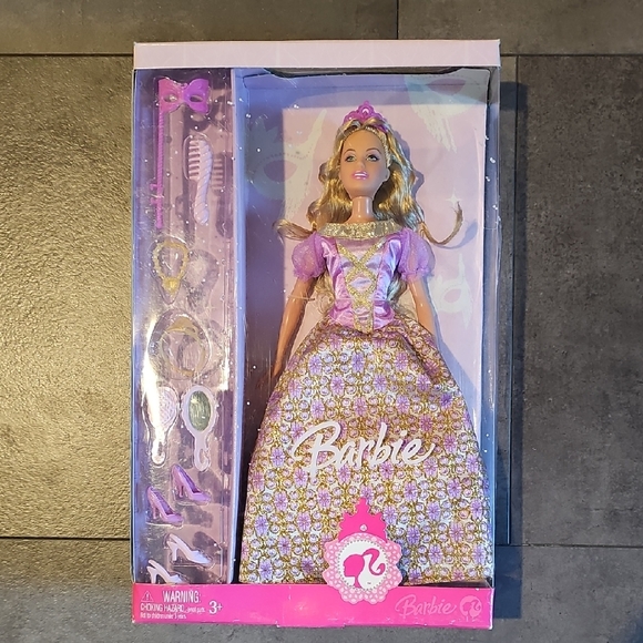 Barbie Other - 2007 Barbie Princess Doll with Purple and Gold Dress